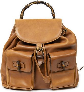 Gucci Large Bamboo Backpack Rugzak
