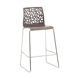 Siediti Fuori e Dentro Taburete de cocina de resina con fibra de vidrio t&oacute;rtola