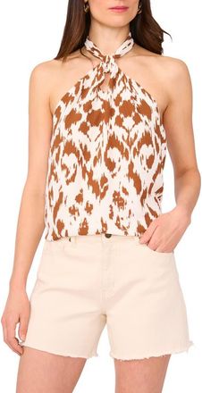 Vince Camuto Twist Neck Halter Top in Argan Oil at Nordstrom, Size X-Small