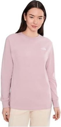 The North Face Evolution Simple Dome Long-Sleeve T-Shirts Womens Clothing Metal Pink : 2XL, Cotton