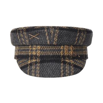 Ruslan Baginskiy Cappello con stemma ricamato a quadri - - Accessories - Donna - Multicolore - S