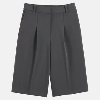 La Redoute Collections Lange bermuda met plooien van polyviscose