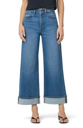 Joe's Cuffed High Waist Ankle Wide Leg Jeans in Noriker at Nordstrom Rack, Size 25