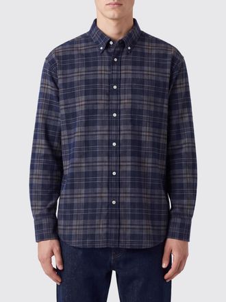 Dunst Camicia a maniche lunghe in fantasia check con colletto button-down