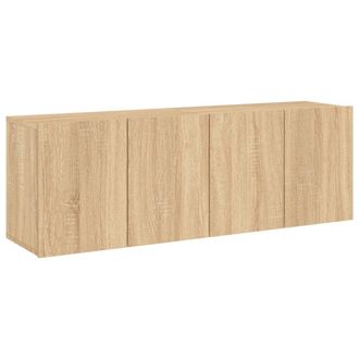 vidaXL Muebles Para Tv De Pared 2 Unidades Roble Sonoma 60x30x41 Cm Vidaxl