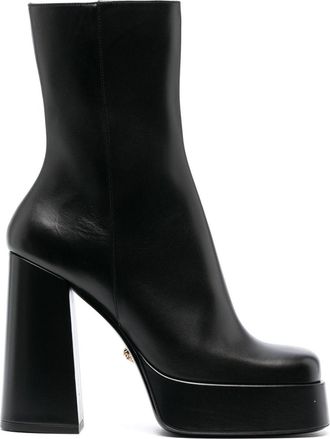 Versace Aevitas 120mm single-platform boots - women - Calf Leather/Calf Leather/Calf Leather - 40 - Black