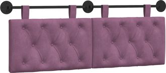 vidaXL Cabecero Colgante Morado Terciopelo Vidaxl