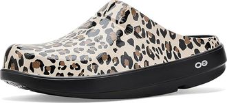 Oofos Womens Oocloog Limited Womens Sandals Leopard : 5 Medium, Synthetic