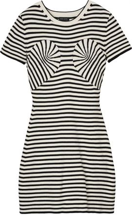 Marc Jacobs Abito corto a righe - Bianco