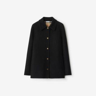 Burberry Wool Overshirt, Brand Size 8 (US Size 6)