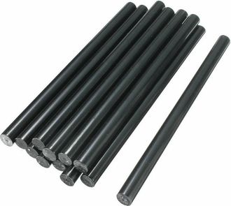 Trade Shop Trade Shop - 84 Stick Colla A Caldo Nera Ricarica Per Pistola Lungo 18 Cm Diametro 7 Mm