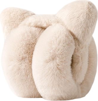 Generic Ear Muffs | Cute Folding Warm,Women Furry Earmuffs Ear Warmers | for Cycling Commuting Skiing Outdoor Snow Sports Daily Travel Kids Girls Adults