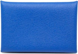 Herm&egrave;s Pre-owned Hermes Epsom Calvi Card Holder Unisex 212VLDG2RZAIHKBN