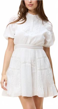 Cleobella Signe Mini Dress In Ivory