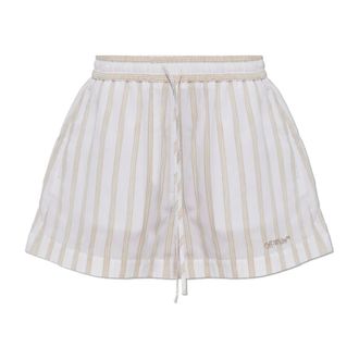 Off-white Short Shorts, female, Beige, Size: 2XS Striped Shorts
