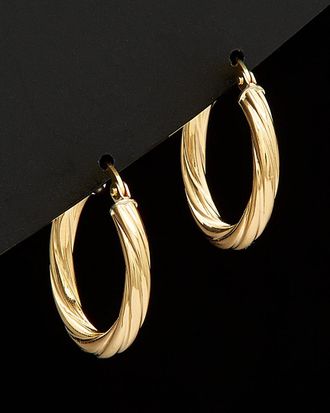 Italian Gold, Inc 18K Italian Gold Twisted Hoops