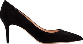 Gianvito Rossi 70 Pump - Dames - Pumps - Zwart - 38 EU - Su&egrave;de - Schoenen