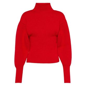 Ferragamo Ferragamo Puffed Sleeve Wool Cashmere Sweater