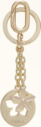 Furla Crystal Portachiavi Freesia Giallo Metallo + Smalto Donna