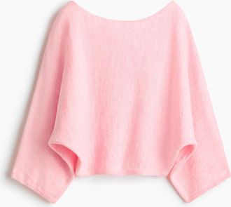 H&M Pullover mit Fledermaus&auml;rmeln - Pink