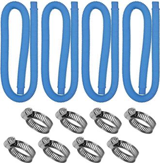 OEM Juego De 4 Mangueras Para Piscinas Elevadas, Manguera De 3,2 Cm (1,25 Pulgadas) De Di&aacute;metro Con Conexi&oacute;n De 6,35 Mm (1/4 De Pulgada) De Di&aacute;metro, Mang