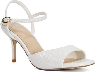Dune London Womens Ladies Mayybe - Open Toe High Heel Sandals - White - Size UK 6