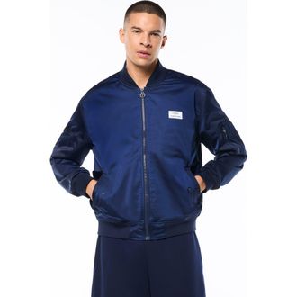 Sergio Tacchini Piano Bomber Jacket in Maritime Blue at Nordstrom, Size Xxx-Large