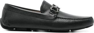 Ferragamo Mens Black Loafers, US Size 7.5