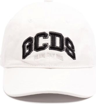GCDS Cappello da baseball con ricamo - Bianco