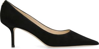 Jimmy Choo London Schoenen, Dames, Zwart, 36 EU, Leer, Love 65 Suede Pumps