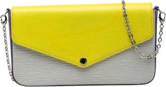 Louis Vuitton Pre-owned Clutches, female, Yellow, Size: ONE SIZE Pre-owned The Pochette Felicie