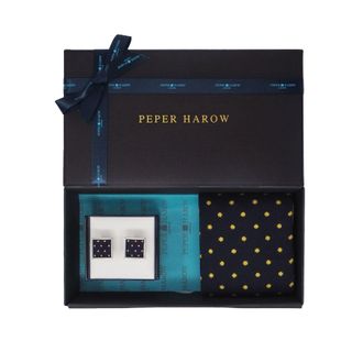 Peper Harow Midnight Mens Cufflink Gift Box