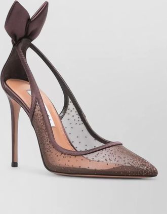Aquazzura silk mesh pumps