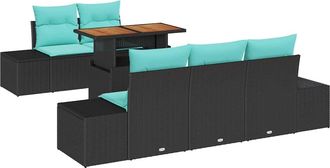 vidaXL Set Da Pranzo Per Giardino 6 Pz 5-numero Di Posti Vidaxl