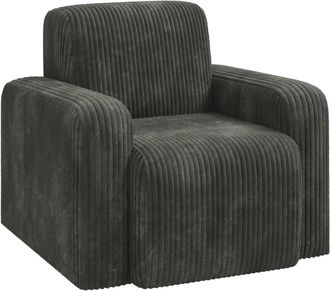 vidaXL Sill&oacute;n Gris Antracita Pana Vidaxl