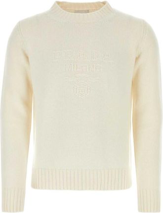 Prada Ivory wool blend sweater