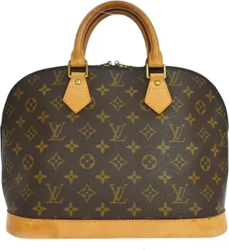 Louis Vuitton Alma Monogram Canvas Brown Canvas Handbag (Pre-Owned)