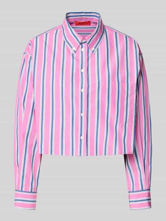 Max & Co. Boxy Fit Langarmbluse aus reiner Baumwolle FARNESE in Pink, Gr&ouml;&szlig;e 38