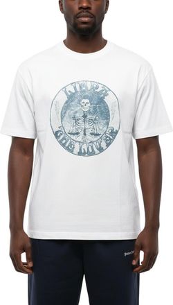 Neil Barrett White Graphic Crew Neck T-Shirt
