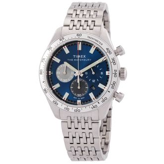 Timex Waterbury Traditional Chronograph Quartz Blue Dial Mens Watch TW2Y18500