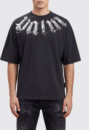 Palm Angels T-shirt relaxed fit in cotone con stampa logo graffiti