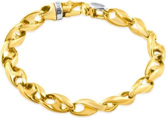 Pompeii3 Mens Link 14k Gold (45gram) or Platinum (73gram) 8mm Bracelet 8.5