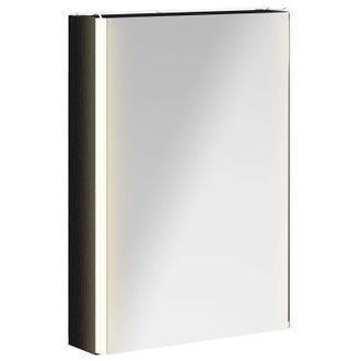 vidaXL Armario Con Espejo De Ba&ntilde;o Roble Negro 43 X 11,5 X 60,5 Cm Vidaxl