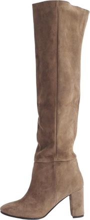 L'Arianna Larianna, Schoenen, Dames, Beige, 40 1/2 EU, Su&egrave;de, Unlined Suede Boot