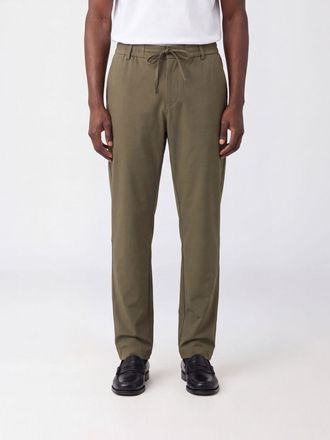 HUGO BOSS Pantaloni slim fit in gabardine di tessuto tecnico con coulisse in vita
