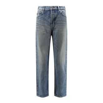 Saint Laurent Ankle 90s Slim - female - Saint Laurent - Straight Fit Jeans - Blue - W26 - Jeans