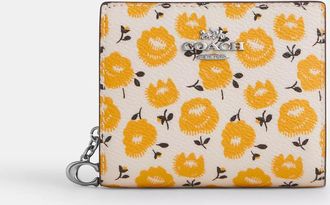 Coach Snap Wallet With Floral Print