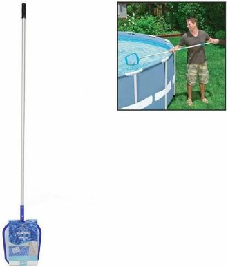 Trade Shop Trade Shop - Raccogli Foglie Con Bastone Asta Per Pulizia Superficie Acqua Piscina 206553