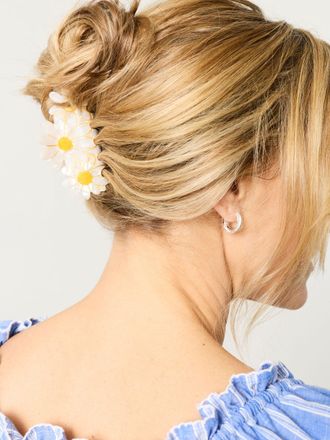 Fat Face FatFace White Daisy Claw Clip