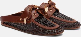 Ancient Greek Sandals Naveta woven leather boat shoes